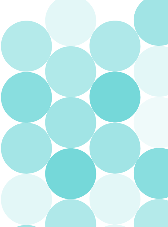 Abstract pattern of aqua green circles